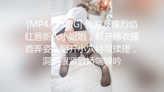 [MP4/ 1.09G] 长发及腰烈焰红唇新人小姐姐，解开睡衣搔首弄姿，掰开小穴特写揉搓，洞洞很紧致娇喘呻吟