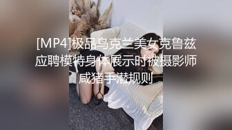 [MP4]极品乌克兰美女克鲁兹应聘模特身体展示时被摄影师咸猪手潜规则