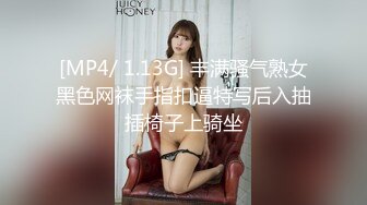 [MP4/ 1.13G] 丰满骚气熟女黑色网袜手指扣逼特写后入抽插椅子上骑坐