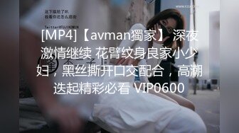 [MP4]【avman獨家】 深夜激情继续 花臂纹身良家小少妇，黑丝撕开口交配合，高潮迭起精彩必看 VIP0600