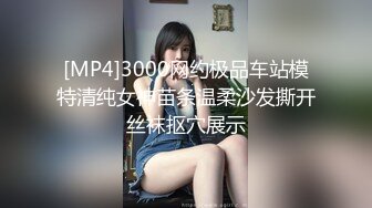 [MP4]3000网约极品车站模特清纯女神苗条温柔沙发撕开丝袜抠穴展示