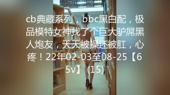 cb典藏系列，bbc黑白配，极品模特女神找了个巨大驴屌黑人炮友，天天被操还被肛，心疼！22年02-03至08-25【65v】 (15)