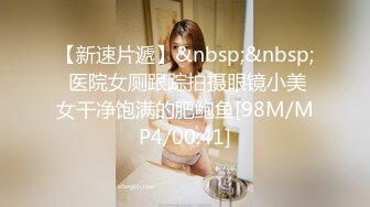 【新速片遞】&nbsp;&nbsp; 医院女厕跟踪拍摄眼镜小美女干净饱满的肥鲍鱼[98M/MP4/00:41]