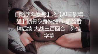 自制字幕系列】之【AI画质增强】锁骨纹身妹终章-露脸吞精后续 大战三百回合！外挂字幕